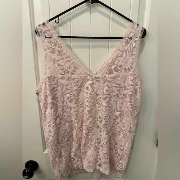 Torrid Pink Lace Tank Top - Picture 4 of 4
